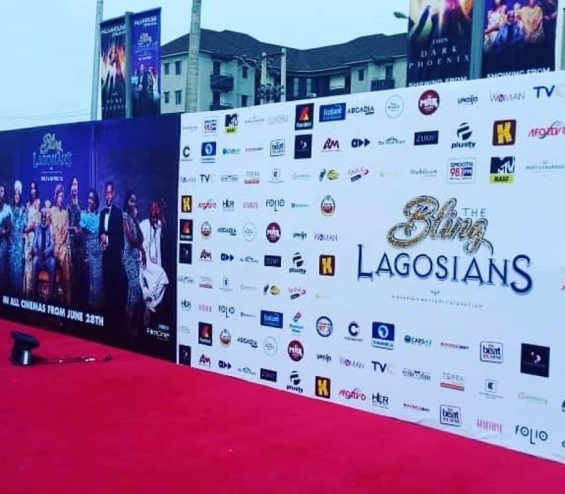 Custom backdrop banners